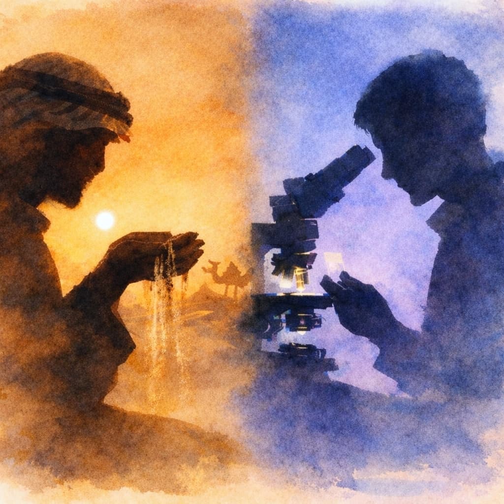 بين مجهر العالِم وفطرة الأعرابي